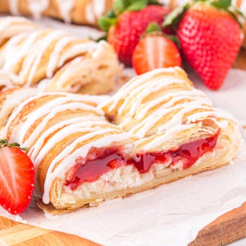 Easy Strawberry Cream Cheese Danish Belly Full