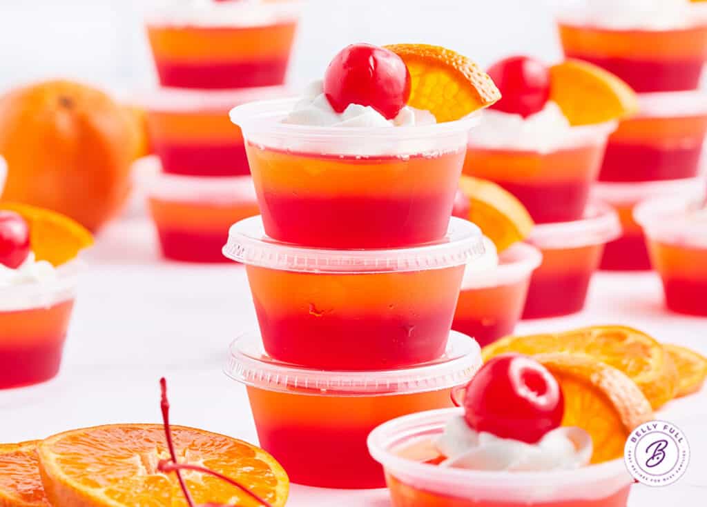 The Best Boozy Jello Shots! - Belly Full