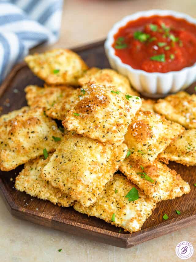 Toasted Ravioli Recipe {air fryer or oven} Belly Full
