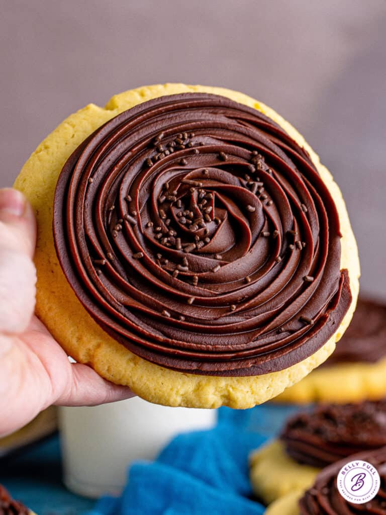 Chocolate Cupcake Crumbl Cookies {Copycat} Belly Full