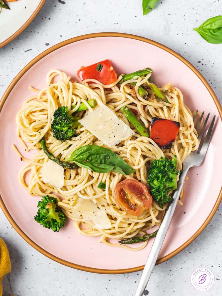Creamy Pasta Primavera Recipe Belly Full