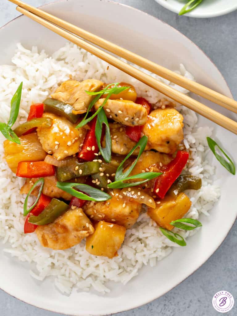 Easy Sweet and Sour Chicken Recipe - Belly Full