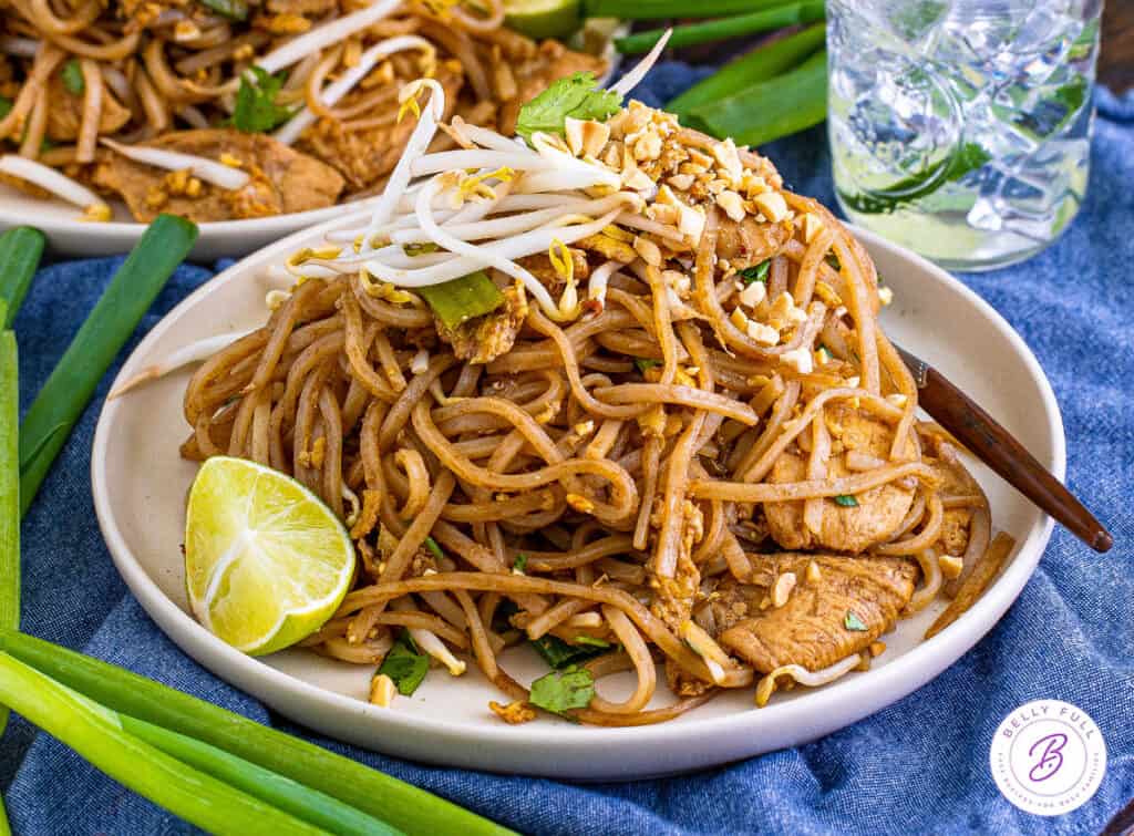 Easy Chicken Pad Thai Recipe Belly Full