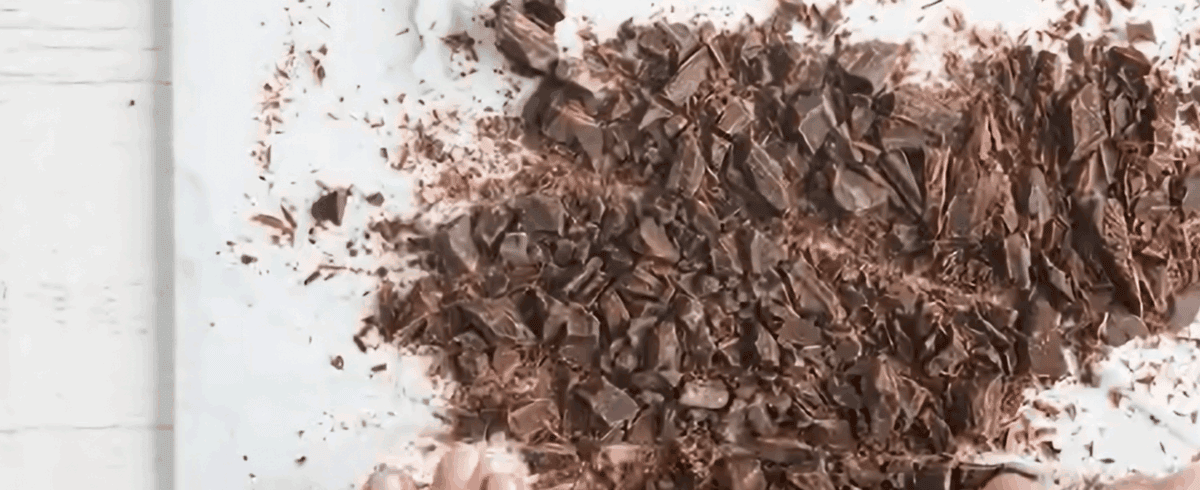 Chopped semi-sweet chocolate.