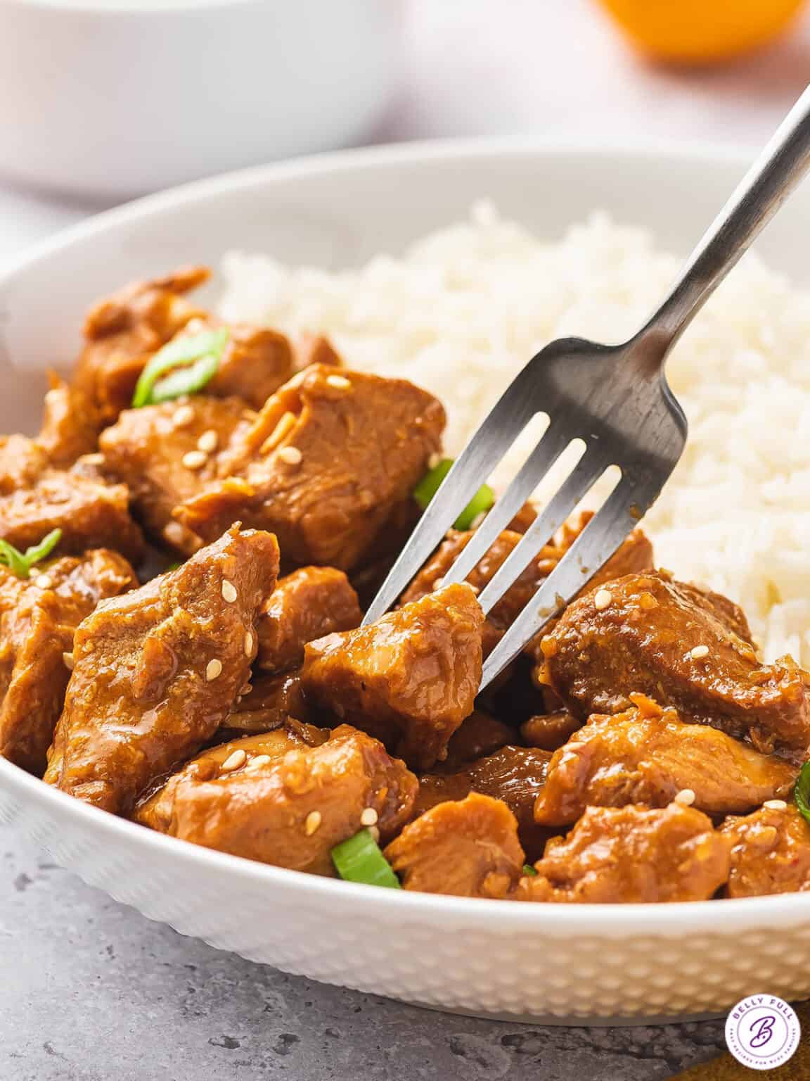 Slow Cooker Orange Chicken Belly Full