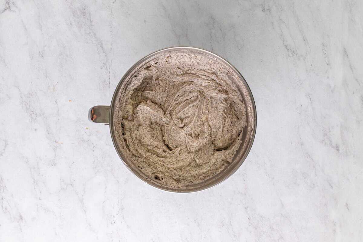 Cookies and cream frosting with the Oreo crumbs added.