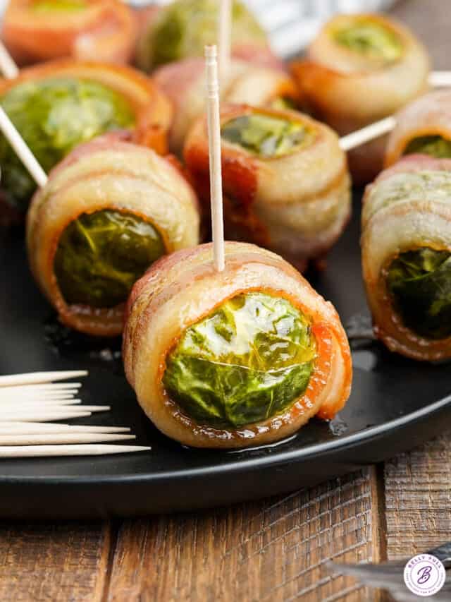Bacon Wrapped Brussels Sprouts Belly Full