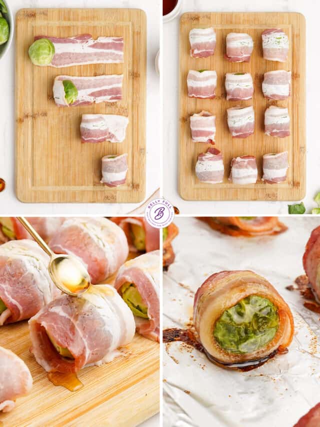 Bacon Wrapped Brussels Sprouts Belly Full
