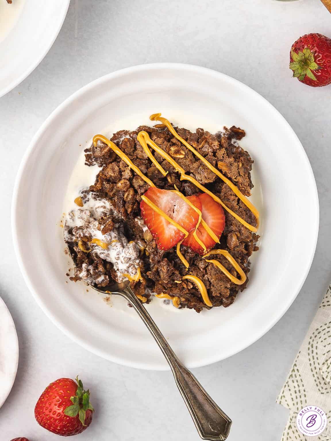 Brownie Baked Oatmeal Recipe Belly Full