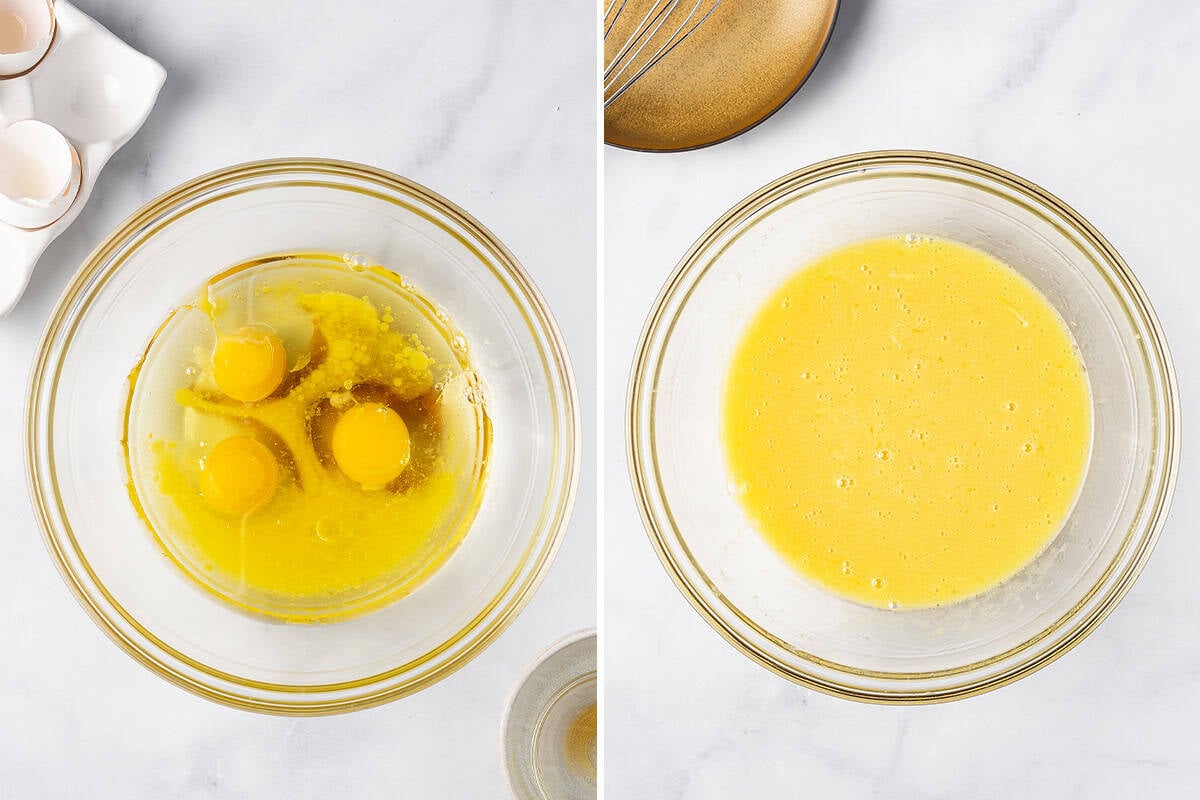 Combining the wet ingredients