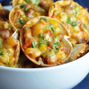 close up southwestern saucers appetizer