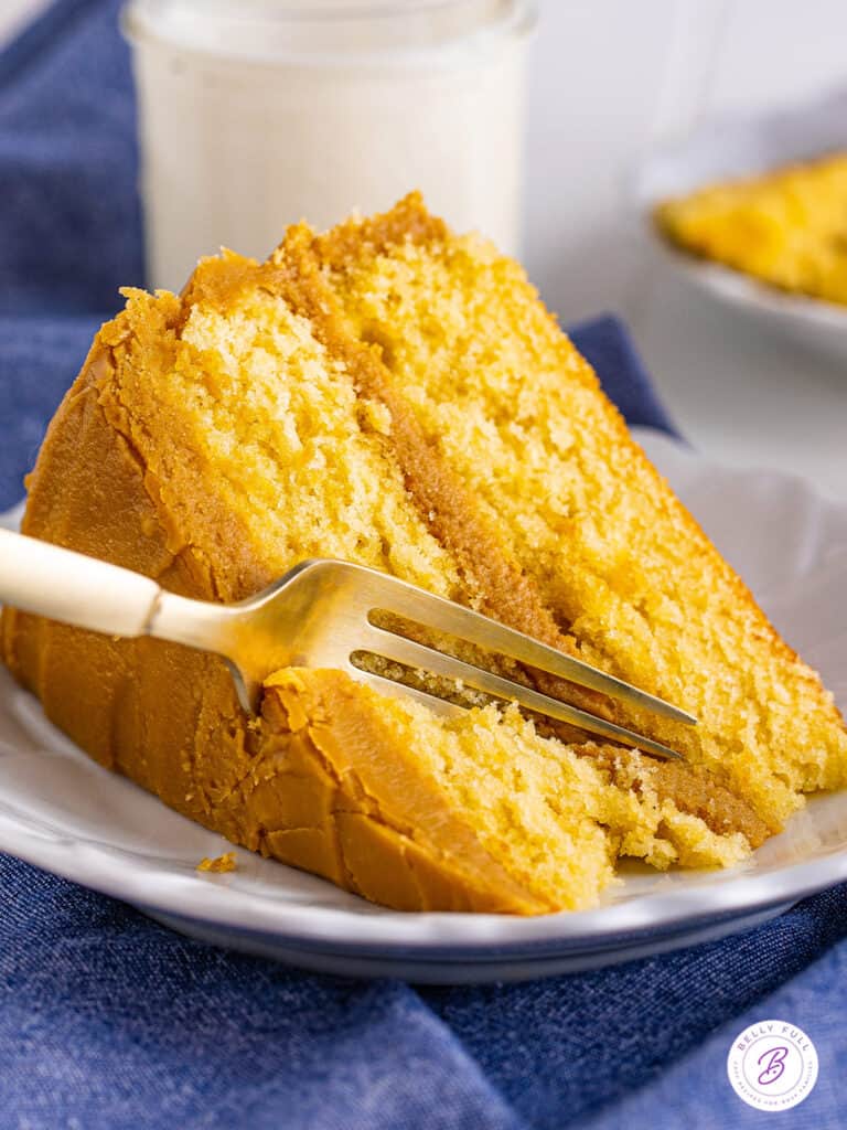 Caramel Cake Recipe {layer cake} Belly Full