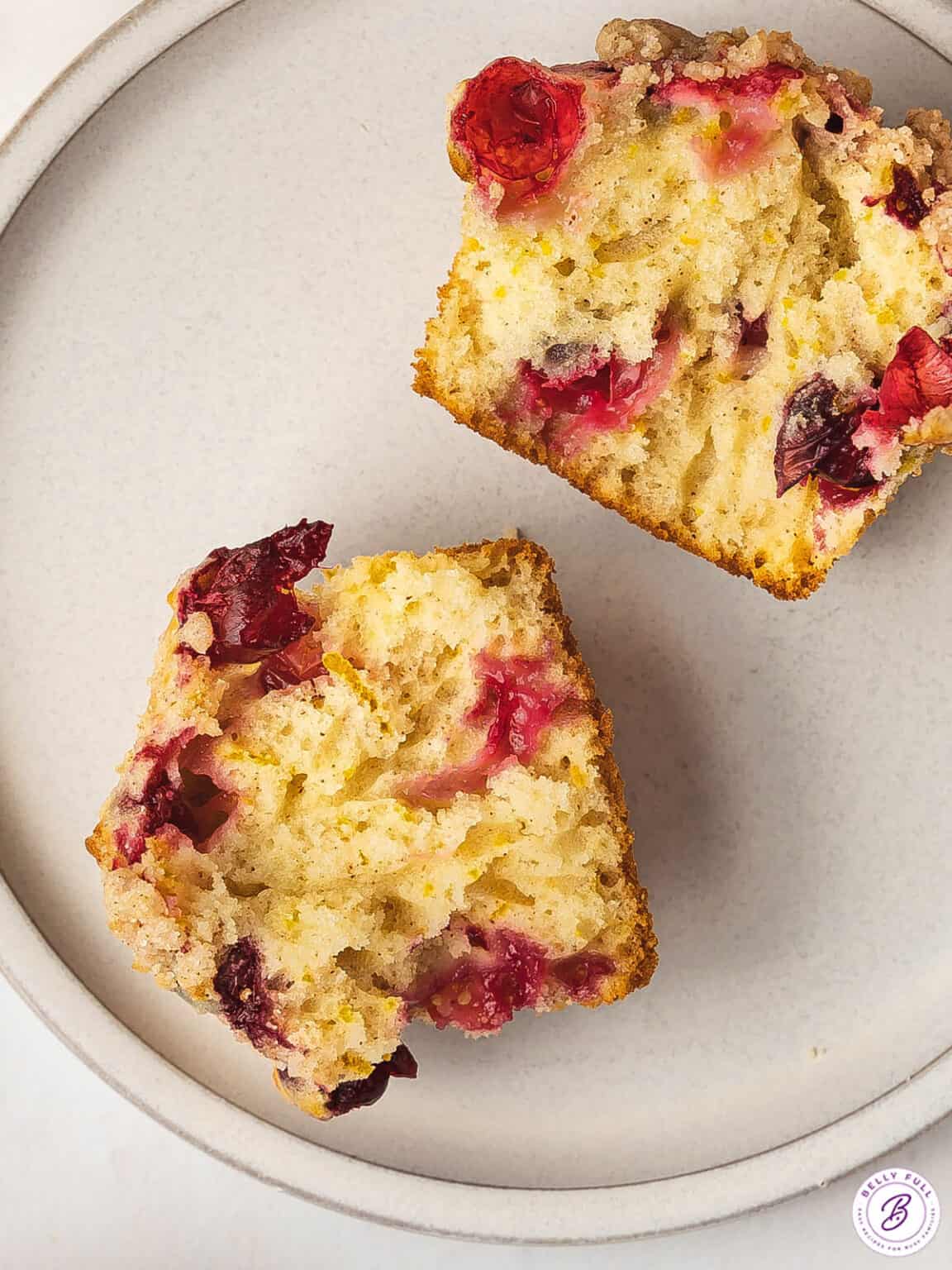 Easy Cranberry Orange Muffins Belly Full