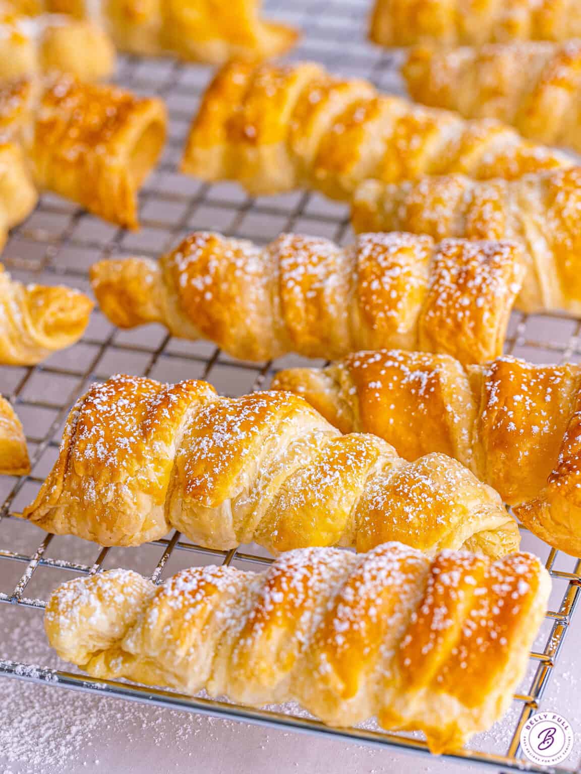 Puff Pastry Cream Horns Belly Full