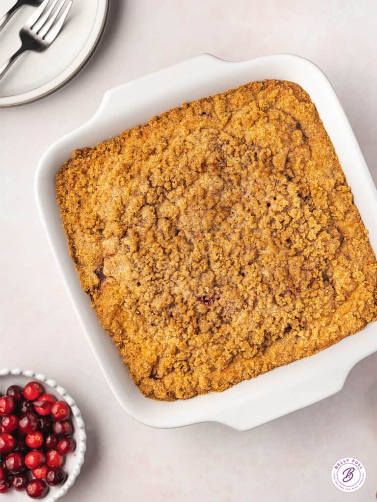 Cranberry Buckle Coffee Cake Recipe Belly Full