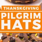 2 image pin for Thanksgiving Pilgrim Hat Cookies