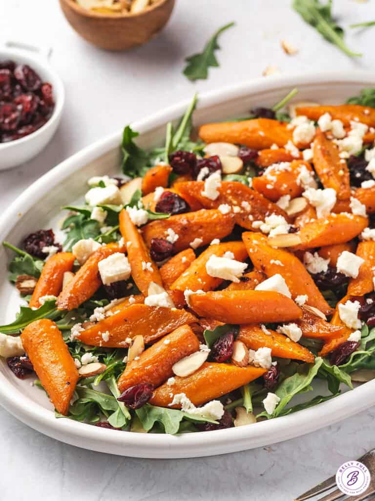 Roasted Carrot Salad {Easy Winter Salad} Belly Full