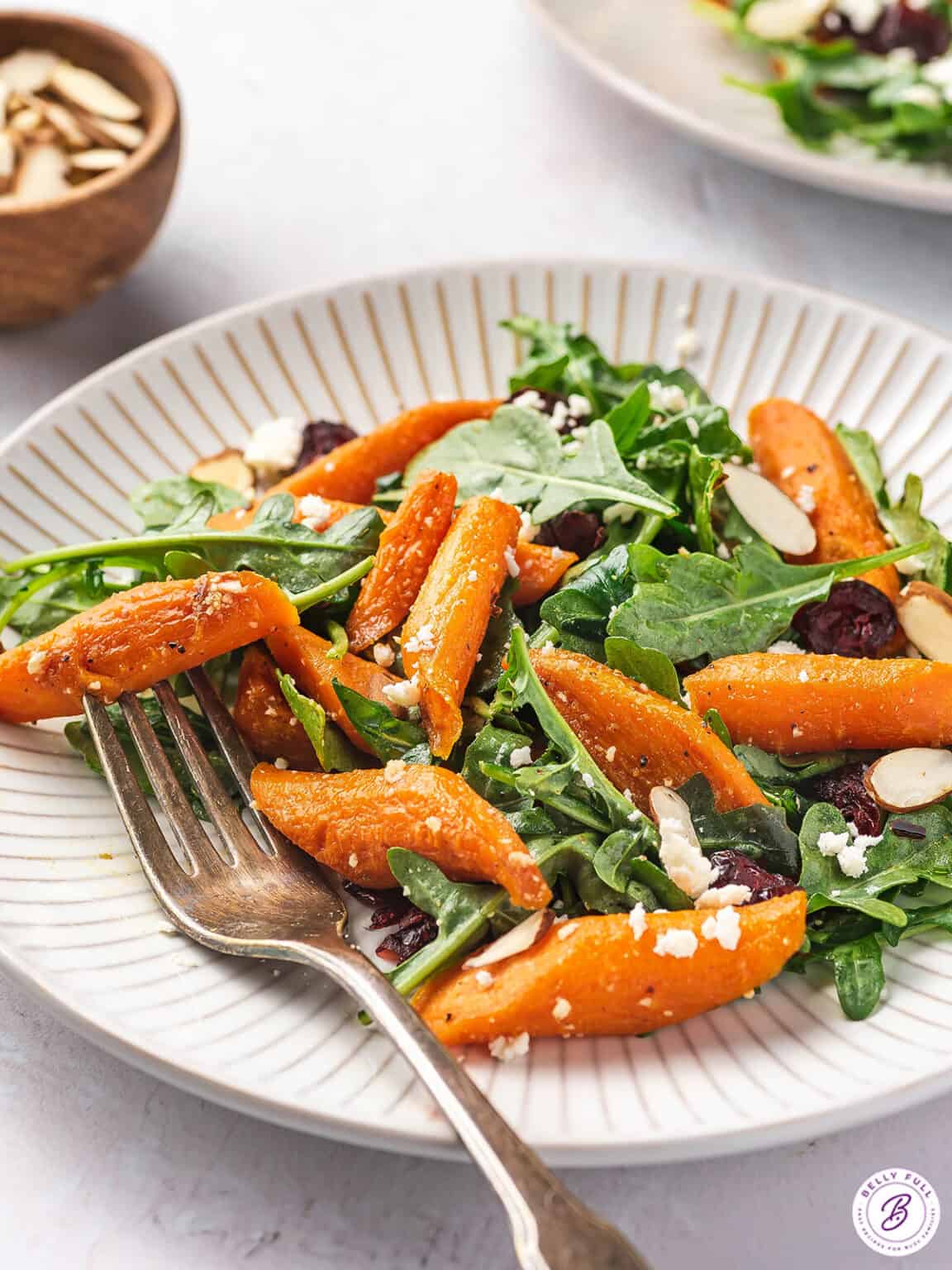 Roasted Carrot Salad {Easy Winter Salad} Belly Full
