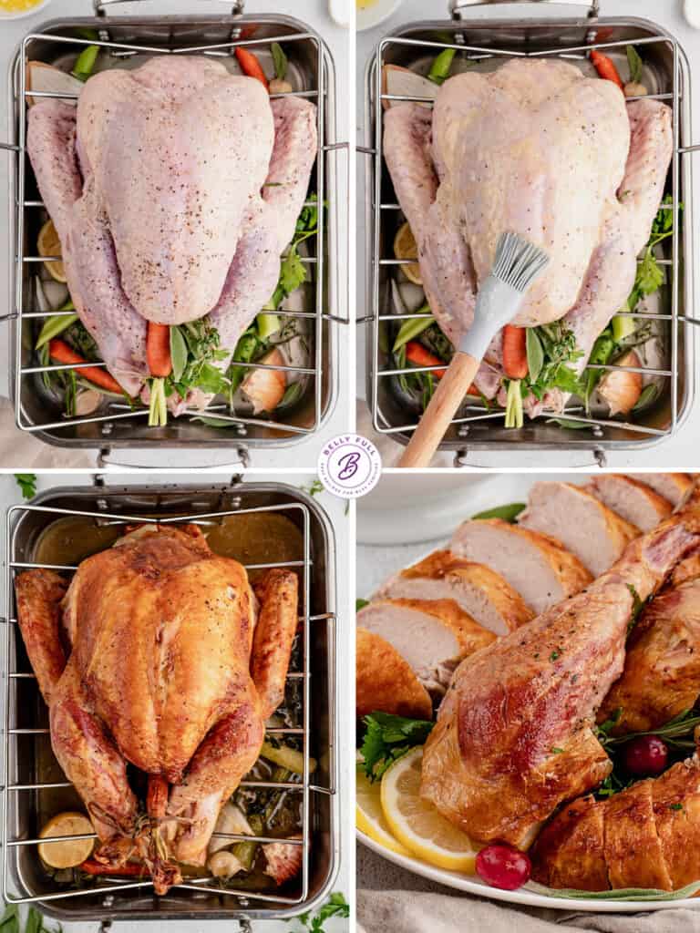 Easy Roast Turkey (Thanksgiving Turkey Recipe) Belly Full