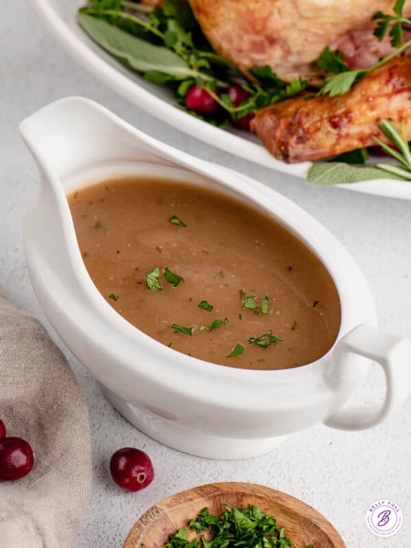 Easy Turkey Gravy {From Drippings} Belly Full