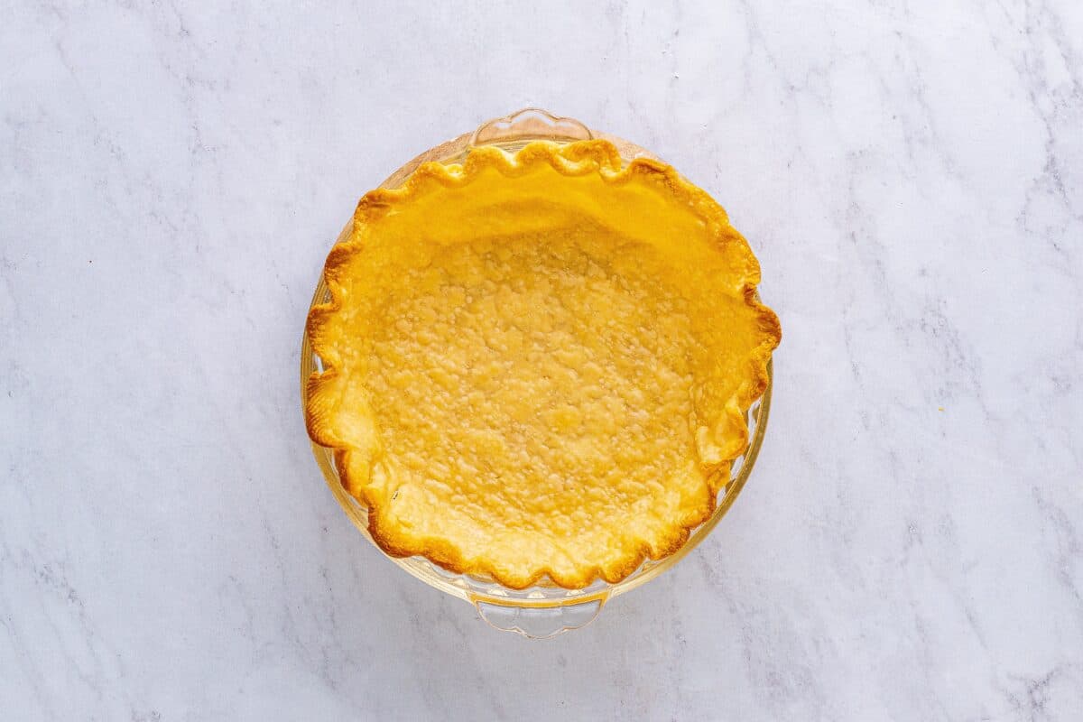 Baked pie shell.