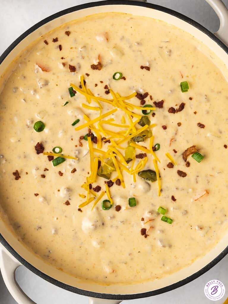 Bacon Cheeseburger Soup Belly Full