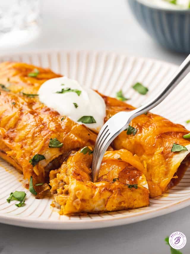 Easy Ground Beef Enchiladas Belly Full