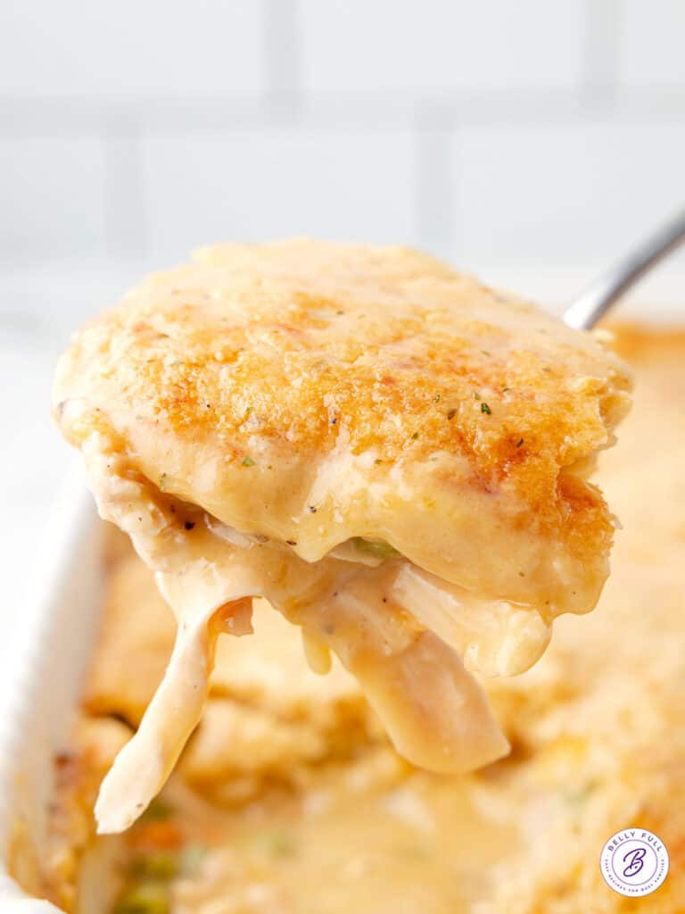 Chicken Pot Pie Cobbler Casserole Belly Full
