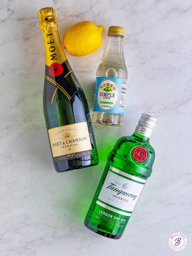 French 75 Cocktail Belly Full