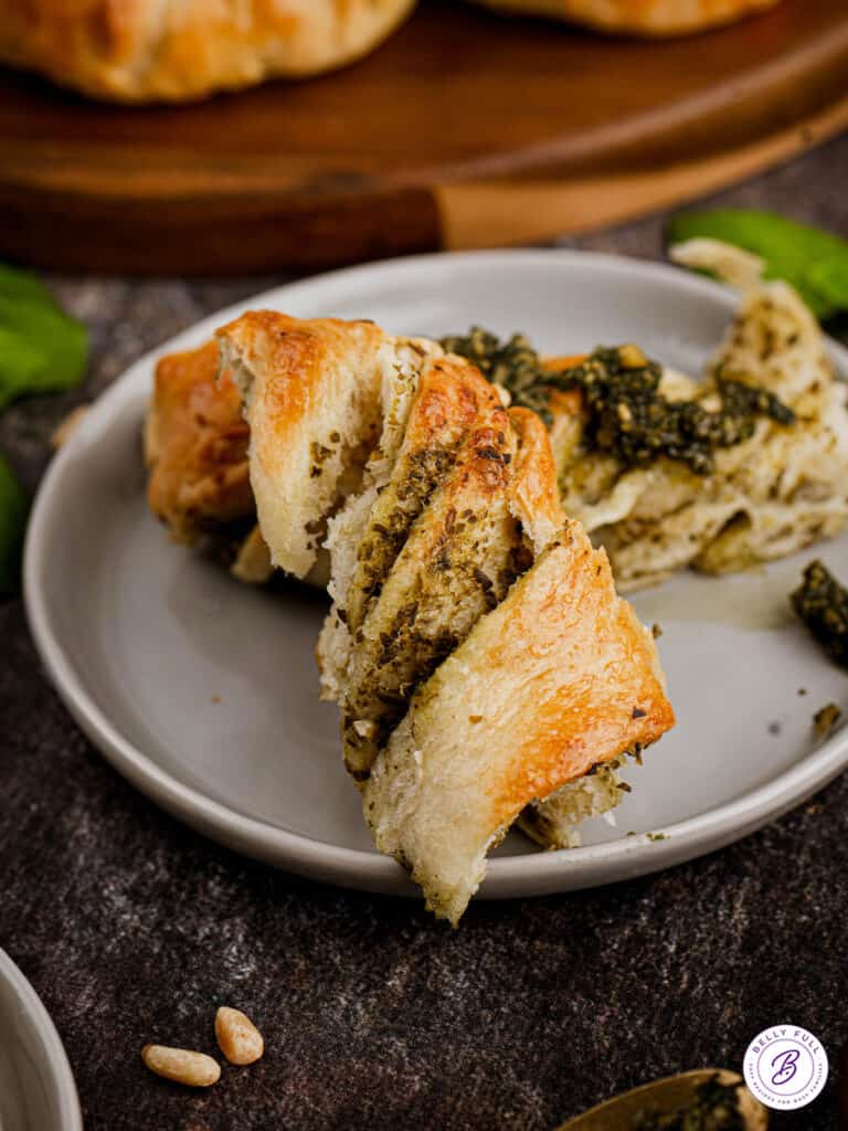 Pesto Parmesan Star Bread Belly Full