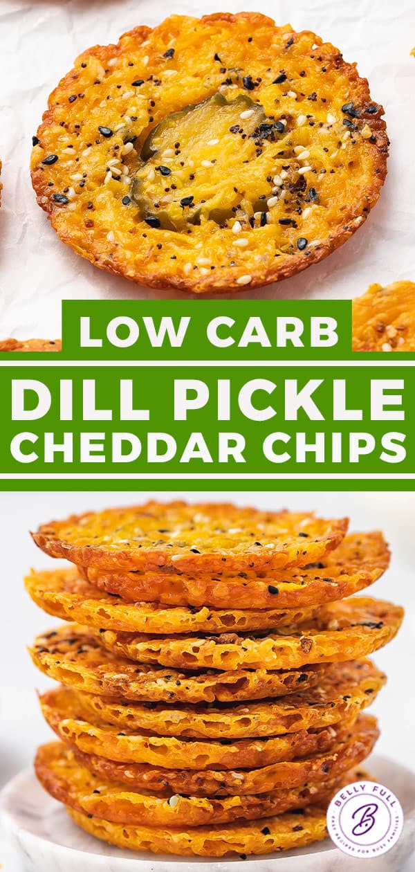 Dill Pickle Cheddar Chips {Low Carb Snack} Belly Full