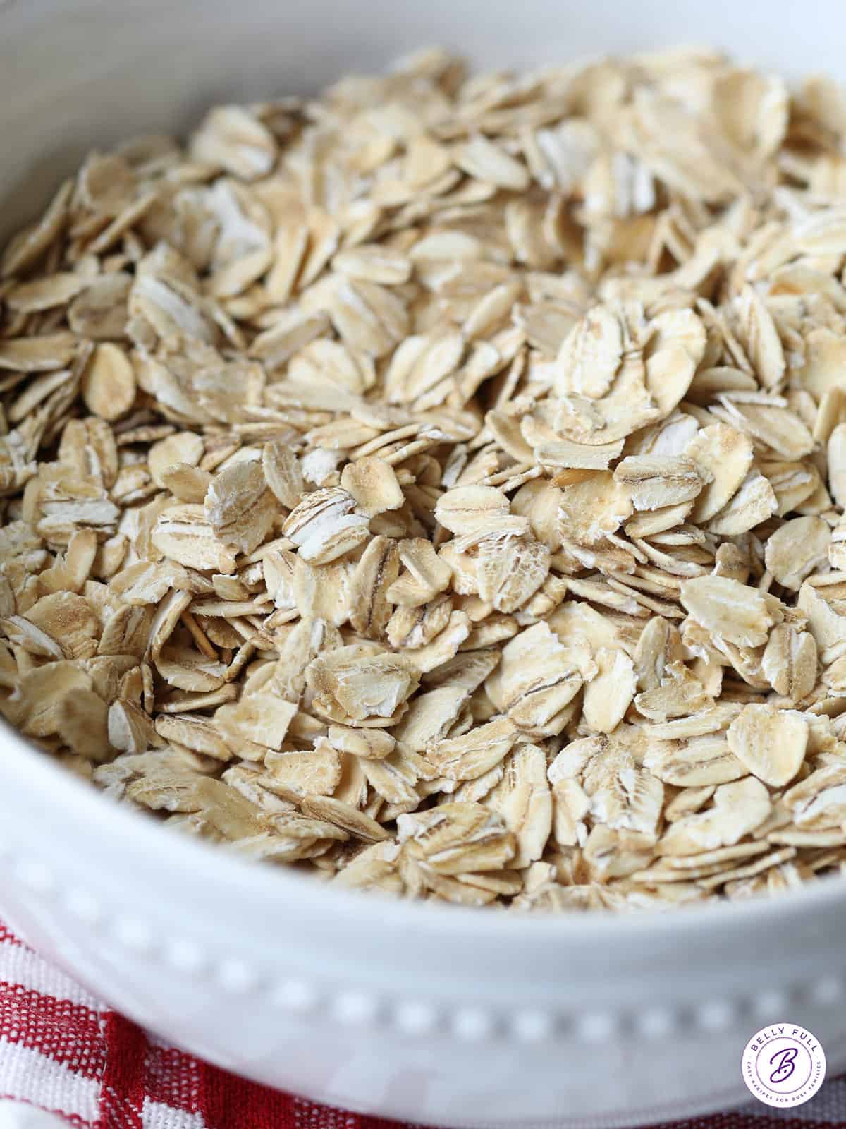 bowl of rolled oats