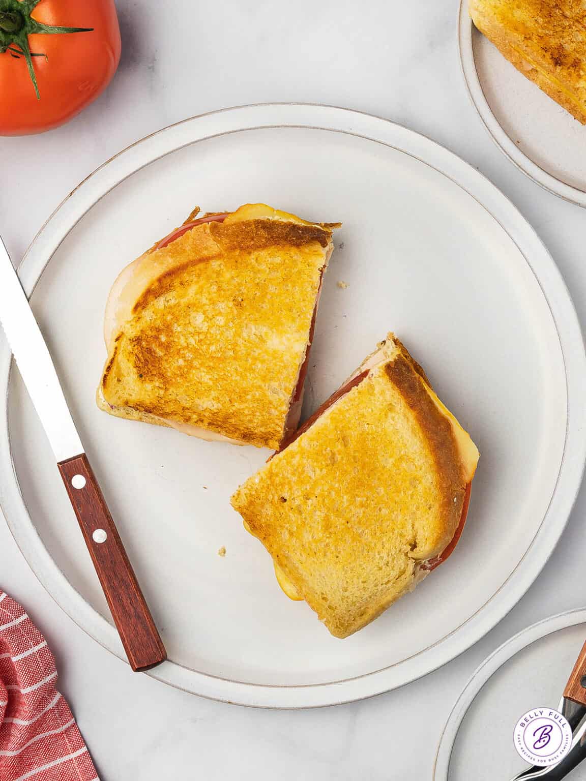 Muenster Grilled Cheese Belly Full