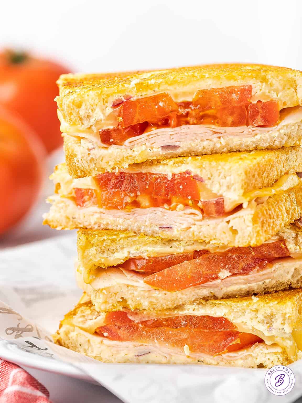 Muenster Grilled Cheese Belly Full
