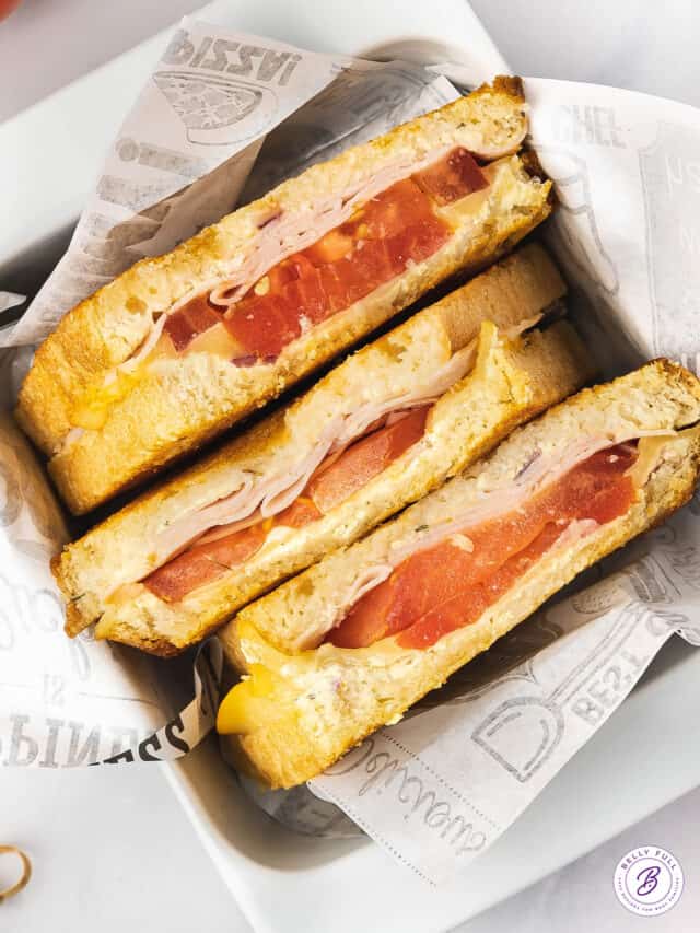 Muenster Grilled Cheese Belly Full