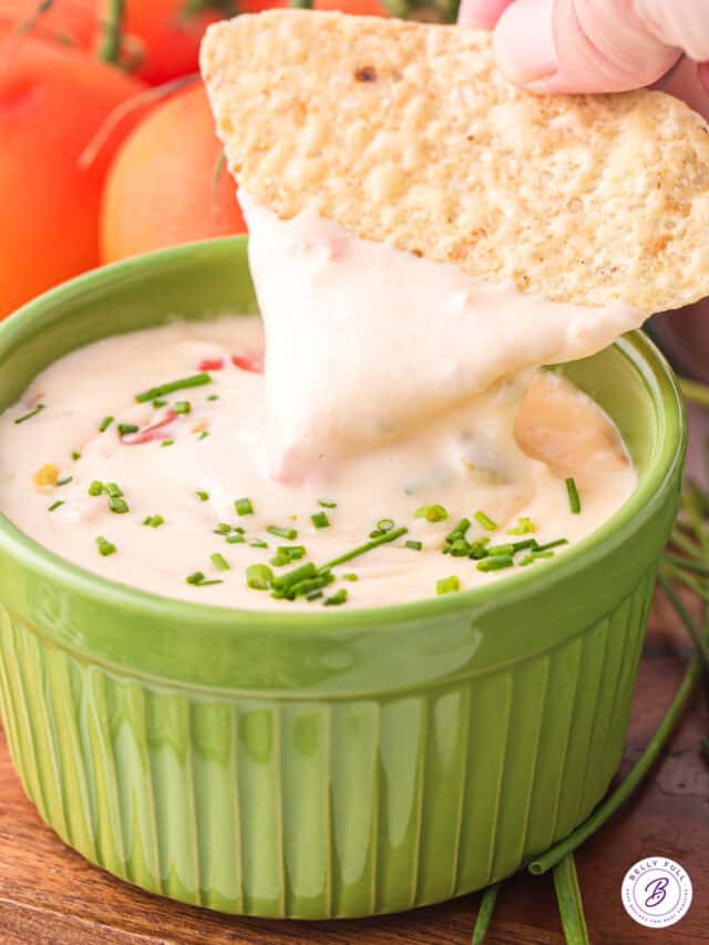 Easy White Queso Dip Recipe Belly Full