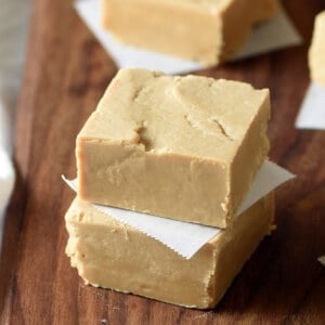 2 pieces of stacked cookie butter fudge