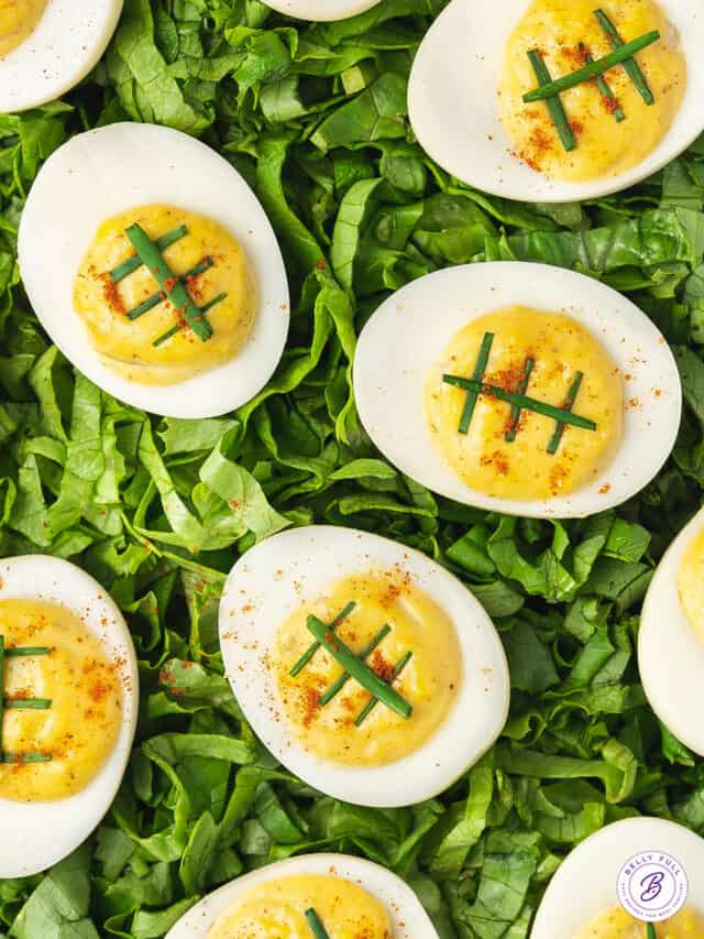 Football Deviled Eggs - Belly Full
