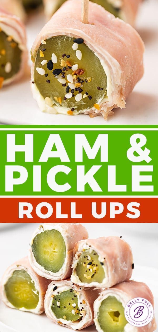Ham and Pickle Roll Ups (Low Carb) Belly Full