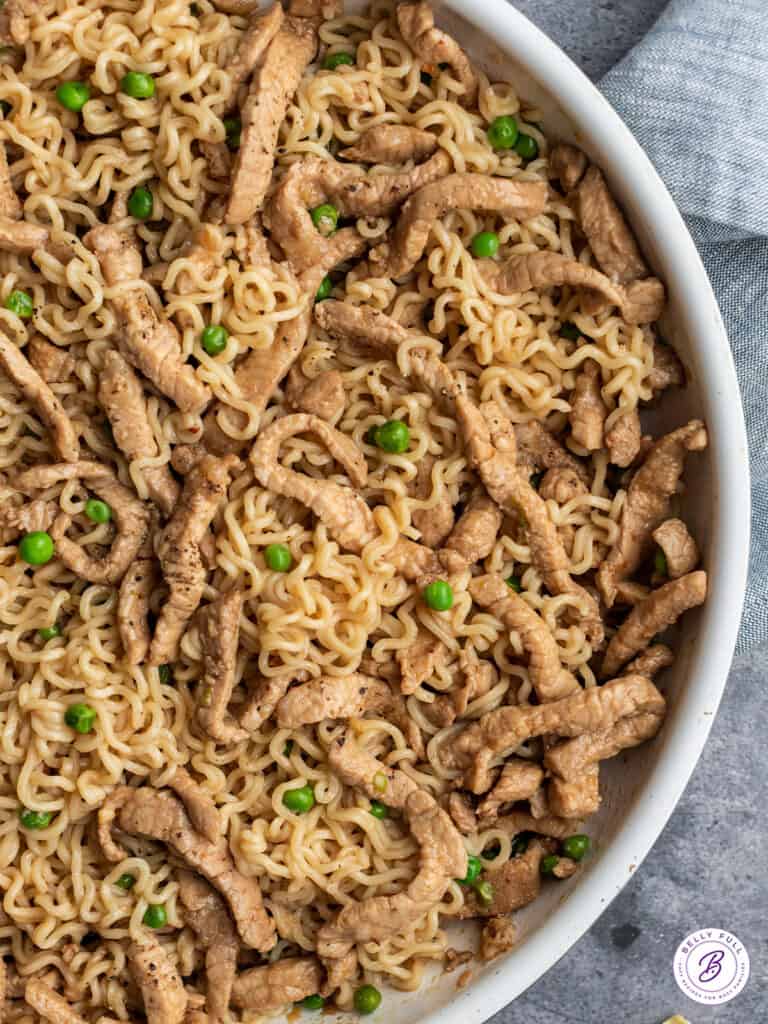 Pork Ramen Stir Fry Belly Full