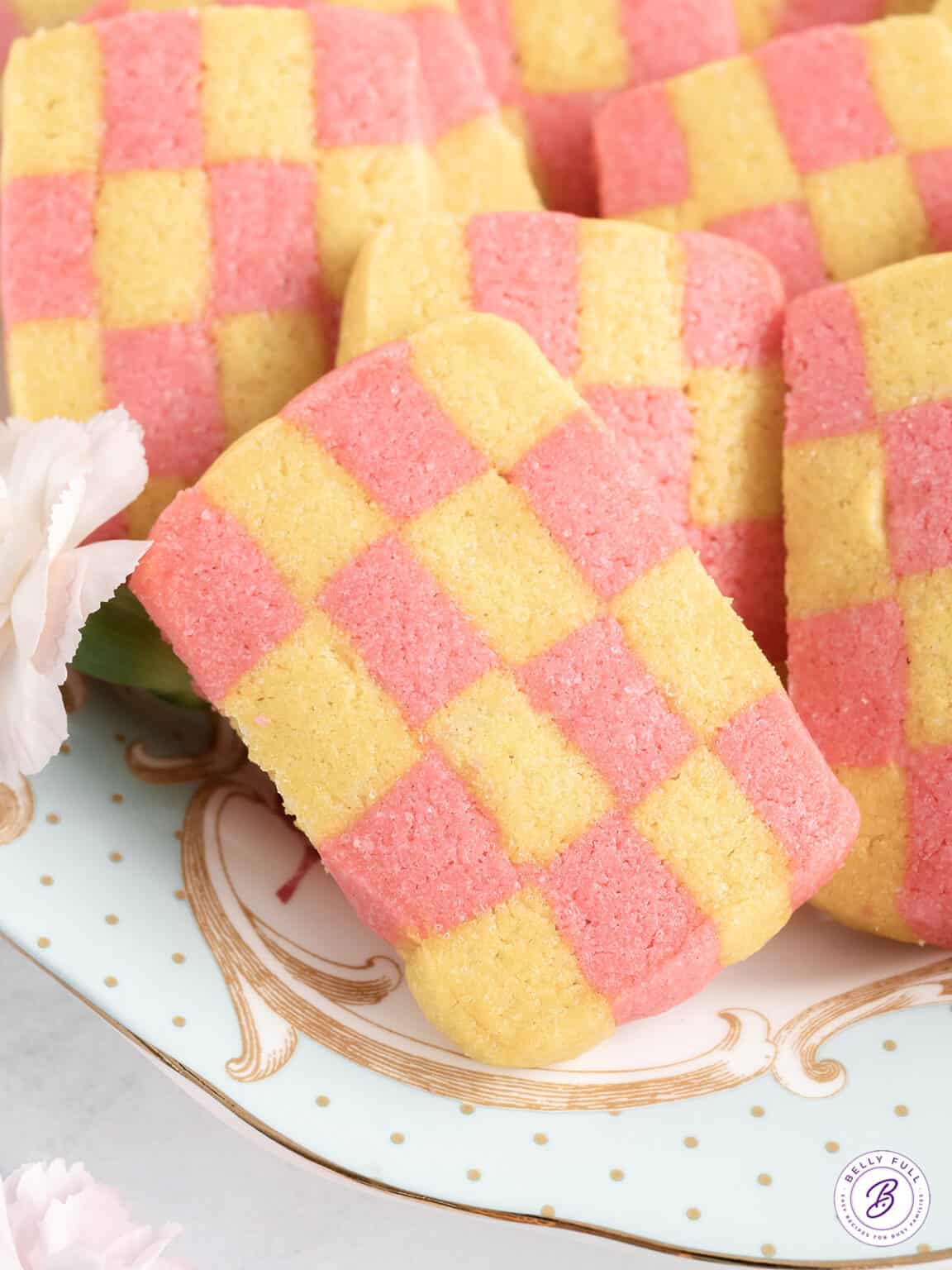 Checkerboard Icebox Cookies Belly Full