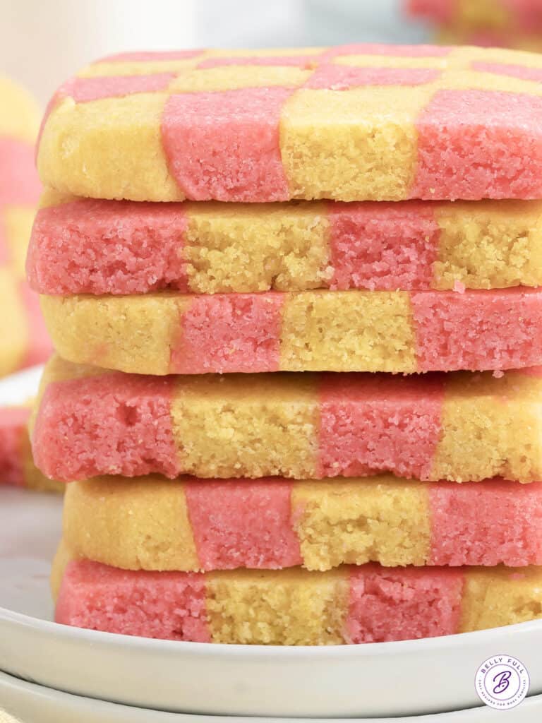 Checkerboard Icebox Cookies Belly Full