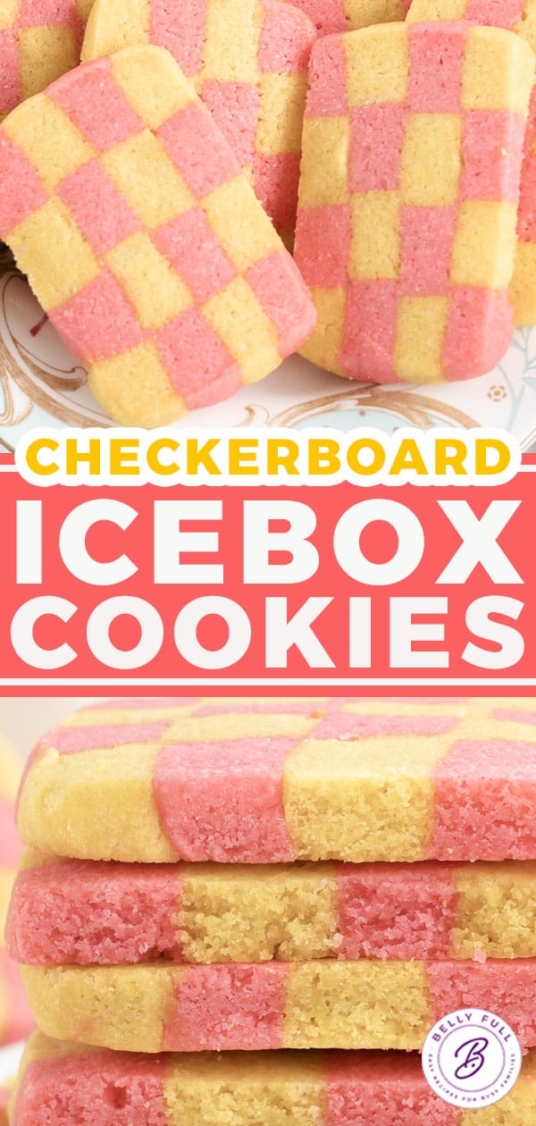 Checkerboard Icebox Cookies Belly Full