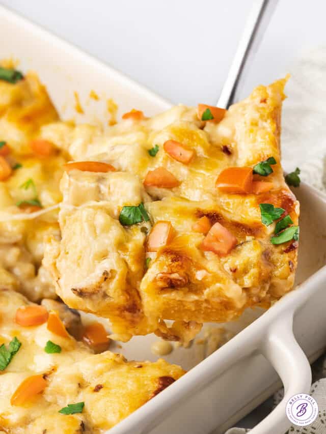 Chicken Alfredo Bubble Pizza Belly Full