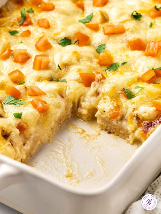 Chicken Alfredo Bubble Pizza Belly Full