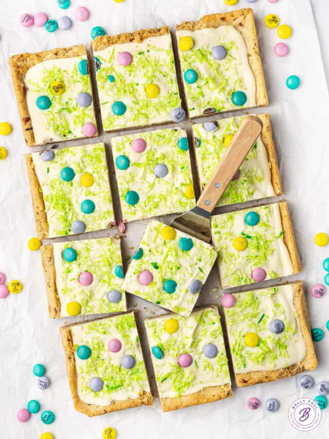 Easter Sugar Cookie Bars Belly Full