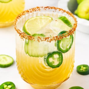 A cucumber jalapeno margarita