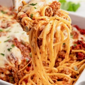 A forkful of million dollar spaghetti