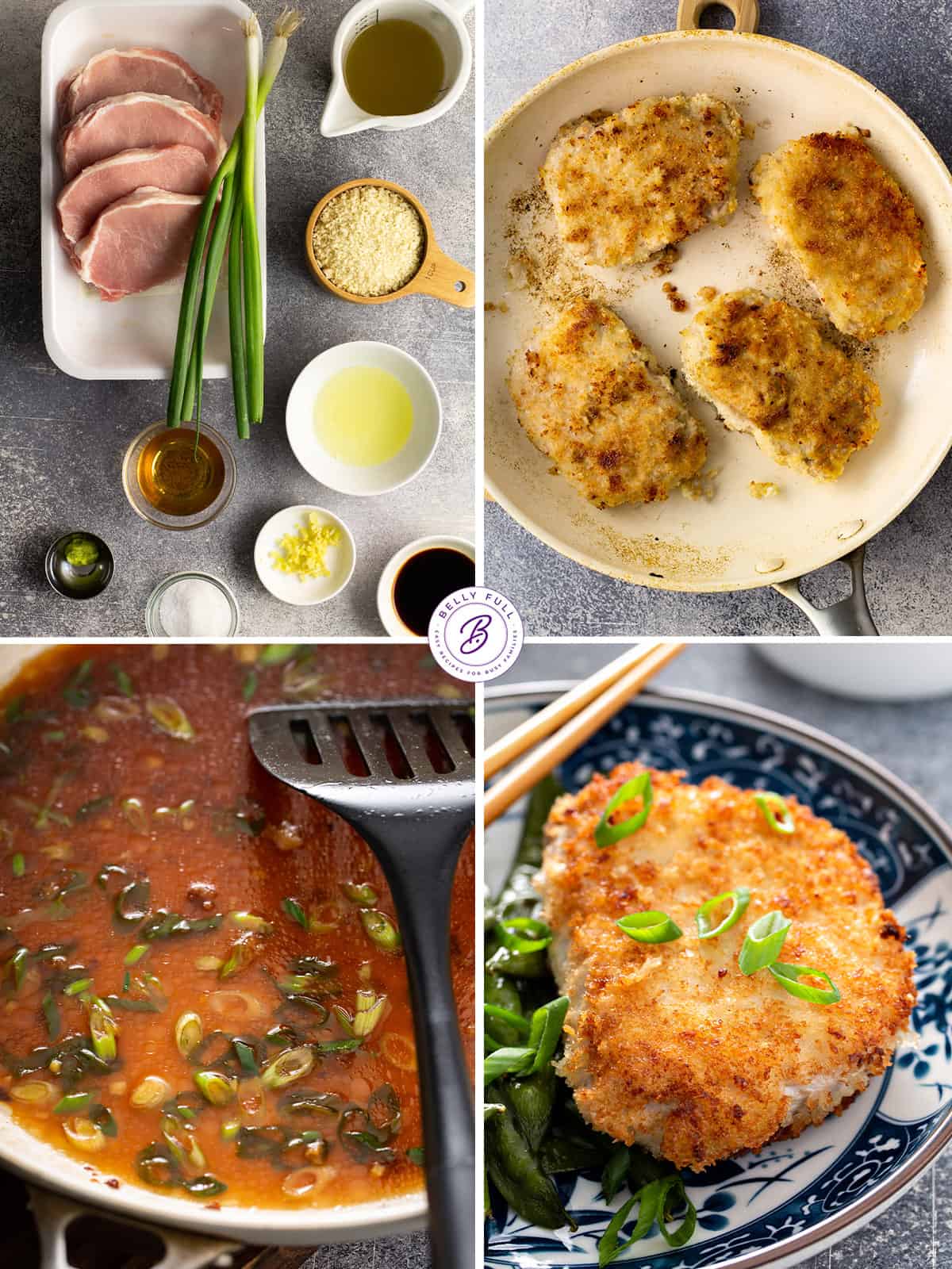 4 images how to make pan fried panko pork chops