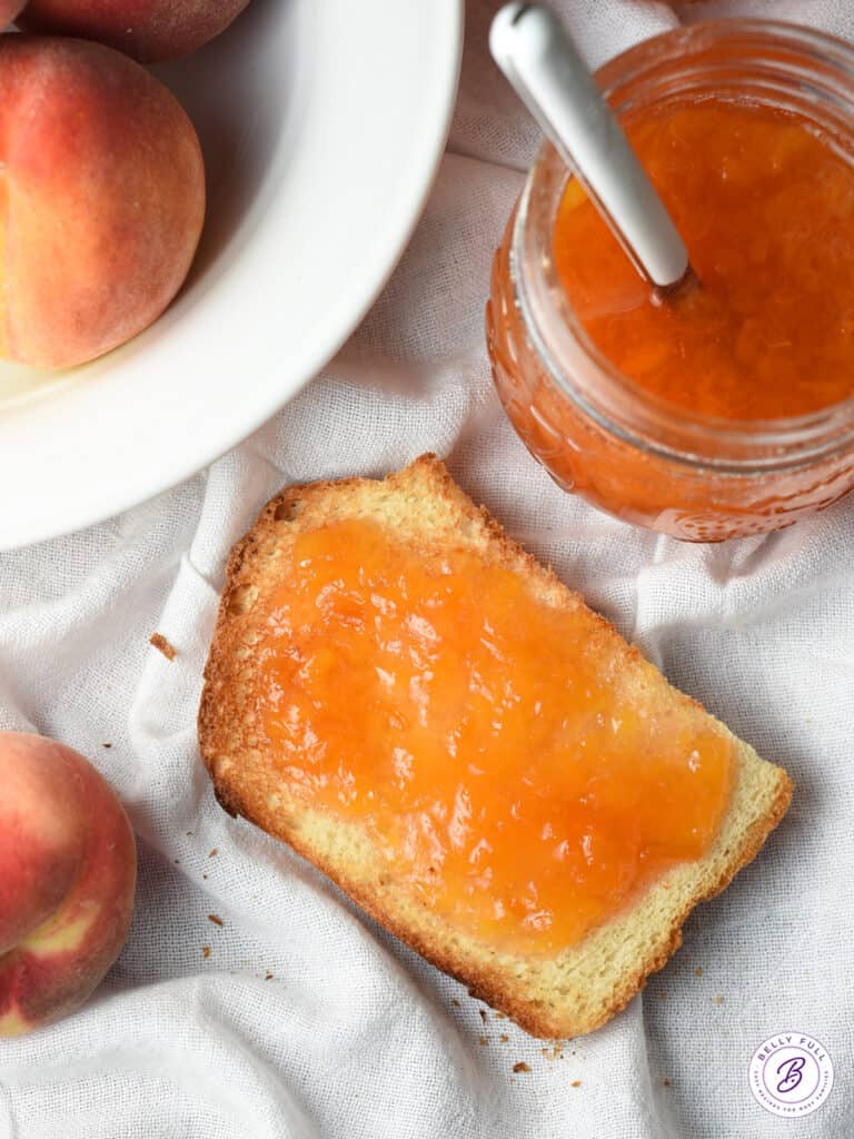 Peach Jam Recipe {Quick and Easy} Belly Full